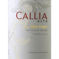 Callia Alta Pinot Grigio Valle de Tulum Argentina , Vinos Costa Rica