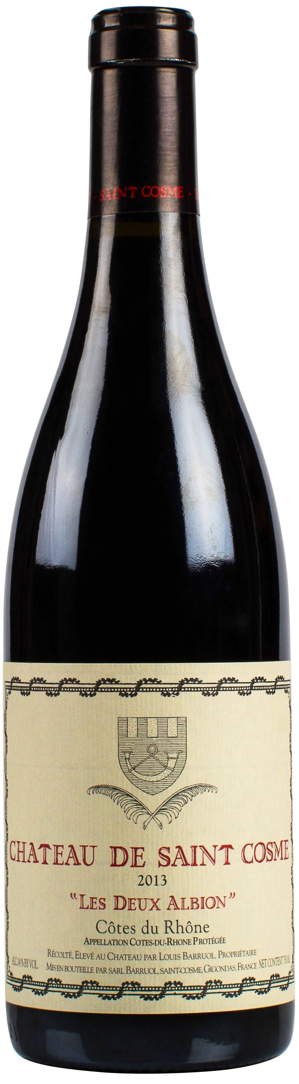 Chateau de Saint Cosme Les Deux Albion Tinto, Syrah Rhône Francia , Vinos Costa Rica