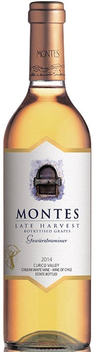 Montes Late Harvest Gewurztraminer Valle de Curico Chile , Vinos Costa Rica