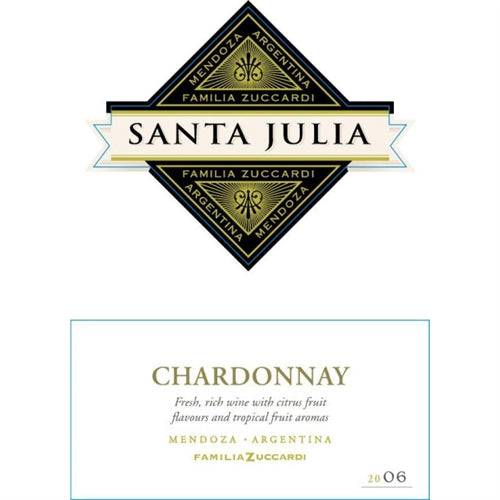 Santa Julia Chardonnay Mendoza Argentina , Vinos Costa Rica