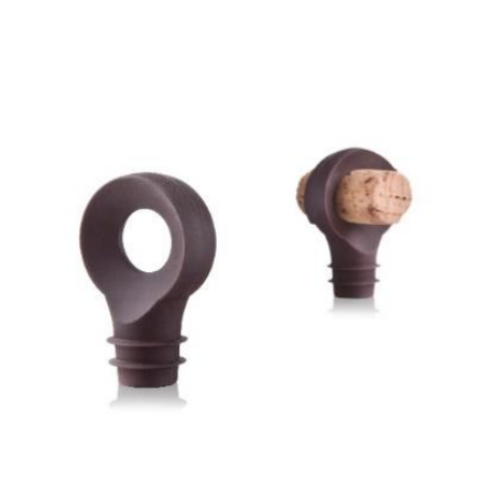 Tapones para Botellas de Vino: Bottle Stoppers Brown, 2 pcs | Wain.cr