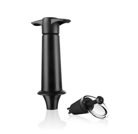 Tapones para Botellas de Vino: Wine Saver & Server Black (1 Pump, 1 Server-Stopper), box | Wain.cr