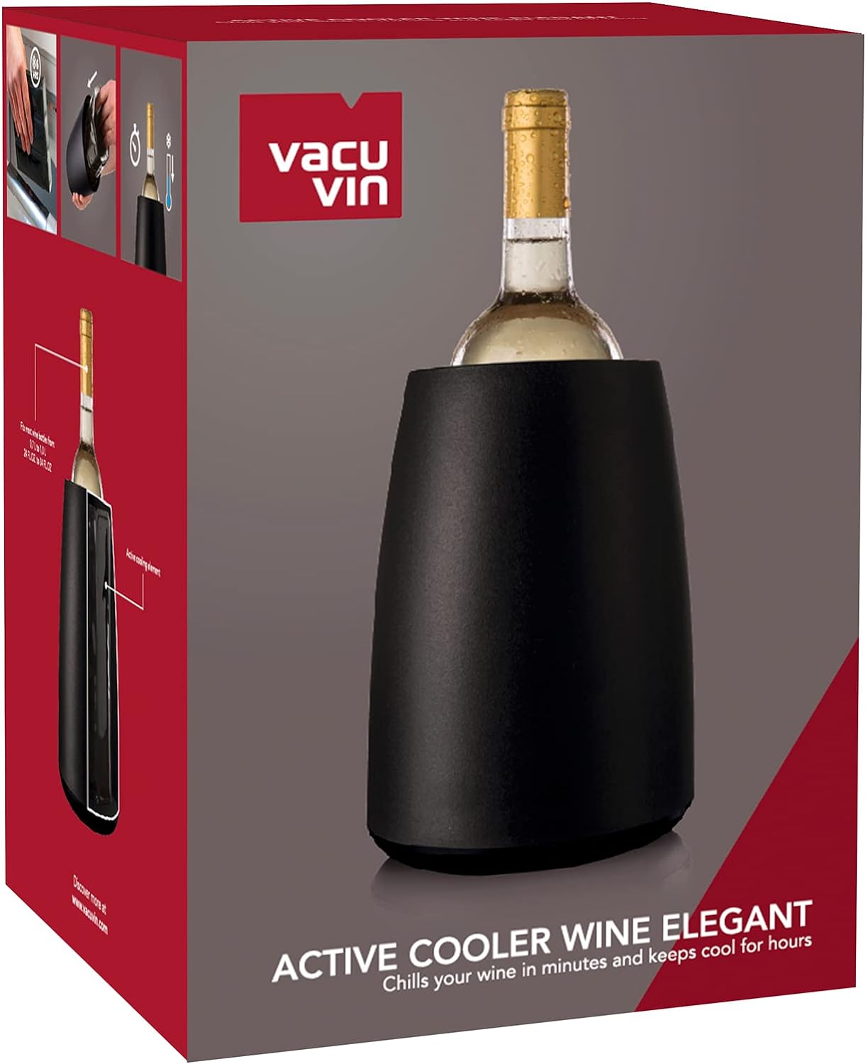 Vacu Vin - Active Wine Cooler [Negro Elegante]